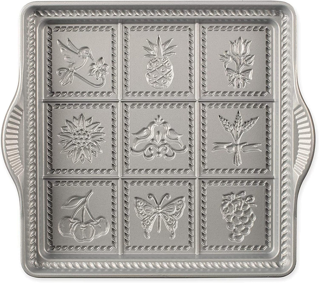 Nordic Ware 3237 Backform " Shortbread - Kuchenform " Antihaftbeschichtet, Antihaftbeschichtet