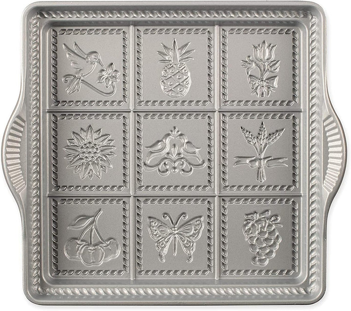 Nordic Ware 3237 Backform " Shortbread - Kuchenform " Antihaftbeschichtet, Antihaftbeschichtet