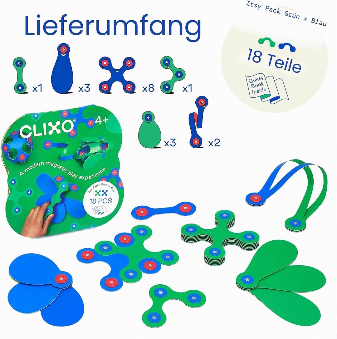 Clixo Itsy grün & blau