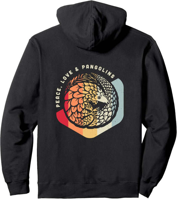 Pangolin Geschenk - Pangolin Retro Pullover Hoodie