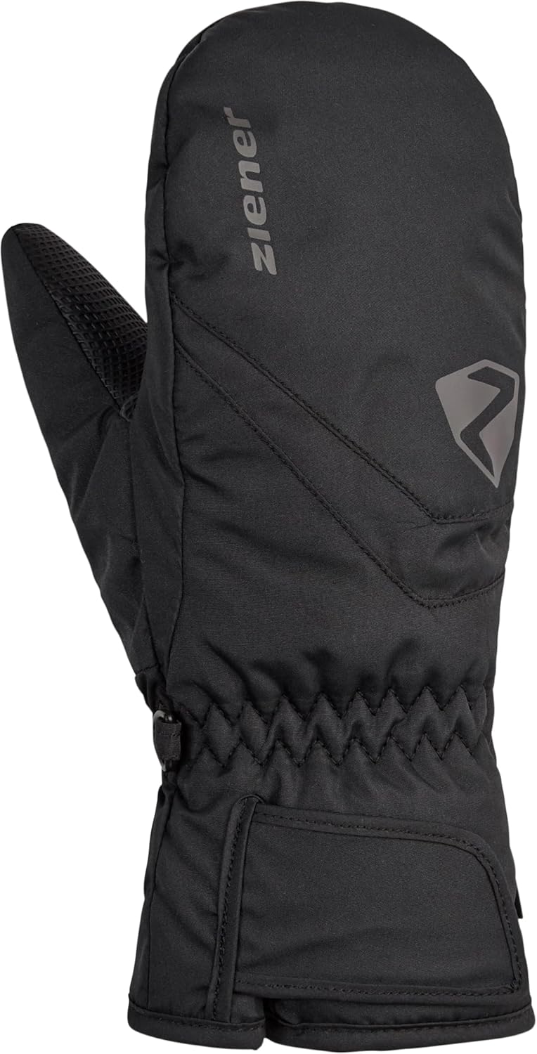 Ziener Jungen Loriano Ski-Fäustling/Wintersport | wasserdicht, atmungsaktiv 3.5 Schwarz, 3.5 Schwarz