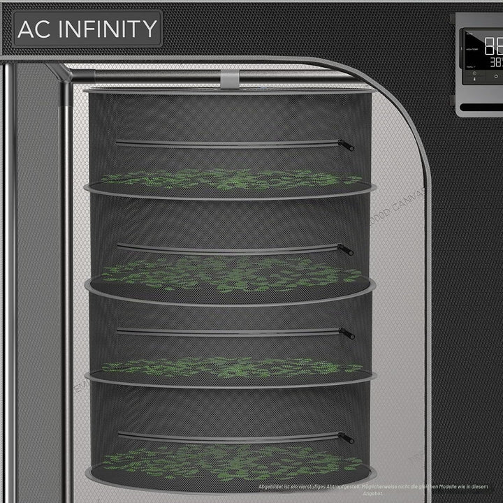 AC Infinity Kräuter-Trockengestell, 8-lagiges Hängenetz für Pflanzen, Samen und Knospen, 61 cm Durch