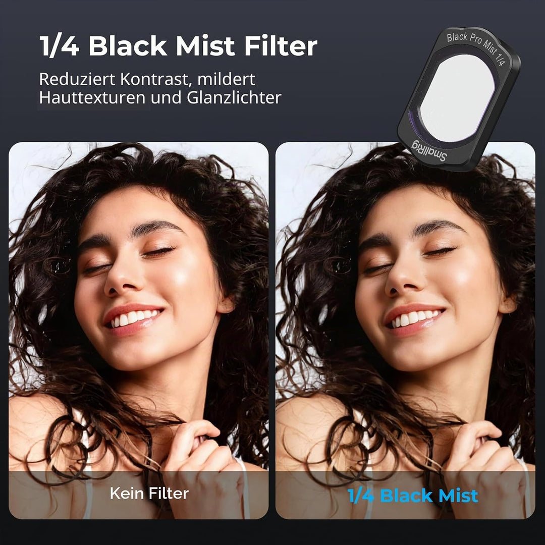 SMALLRIG Magnetisches Weitwinkelobjektiv- &amp; ND- &amp; CPL- &amp; Effektfilter-Set für DJI Osmo Pocket 4/3, 4