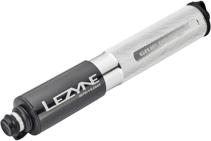 Lezyne Unisex-Adult Grip Drive Hv Minipumpe S 185mm silber, S 185mm silber