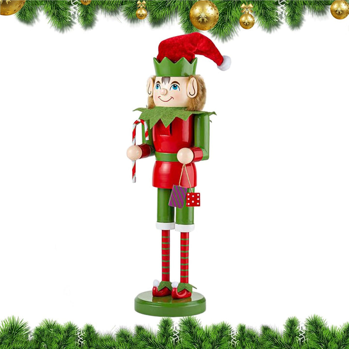 Nussknacker Weihnachtsdeko - Holz Nussknacker Weihnachtsdeko - 38 cm Festlicher Tischdekoration Für