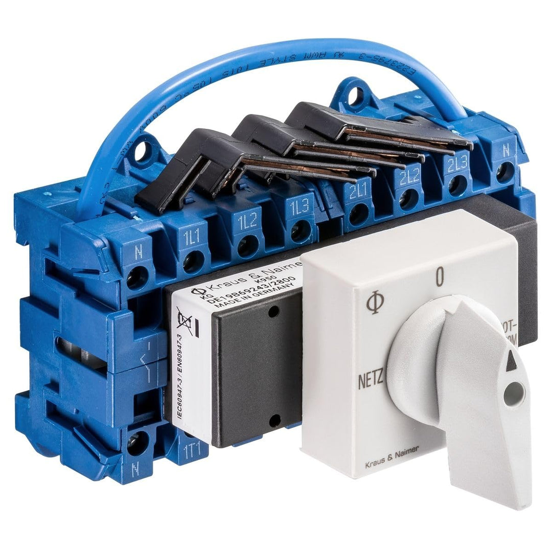 HonbeanifyAABBCC Kraus Naimer KG32A K950 VE2 F437 Trennschalter mit Positionen Netz 0 Notstrom 4-pol