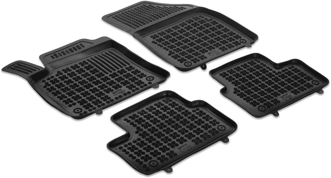 AZUGA Hohe Gummi Fussmatten mit Rand passend für Renault Clio V ab 9/2019/Mitsubishi Colt ab 2023 AZ