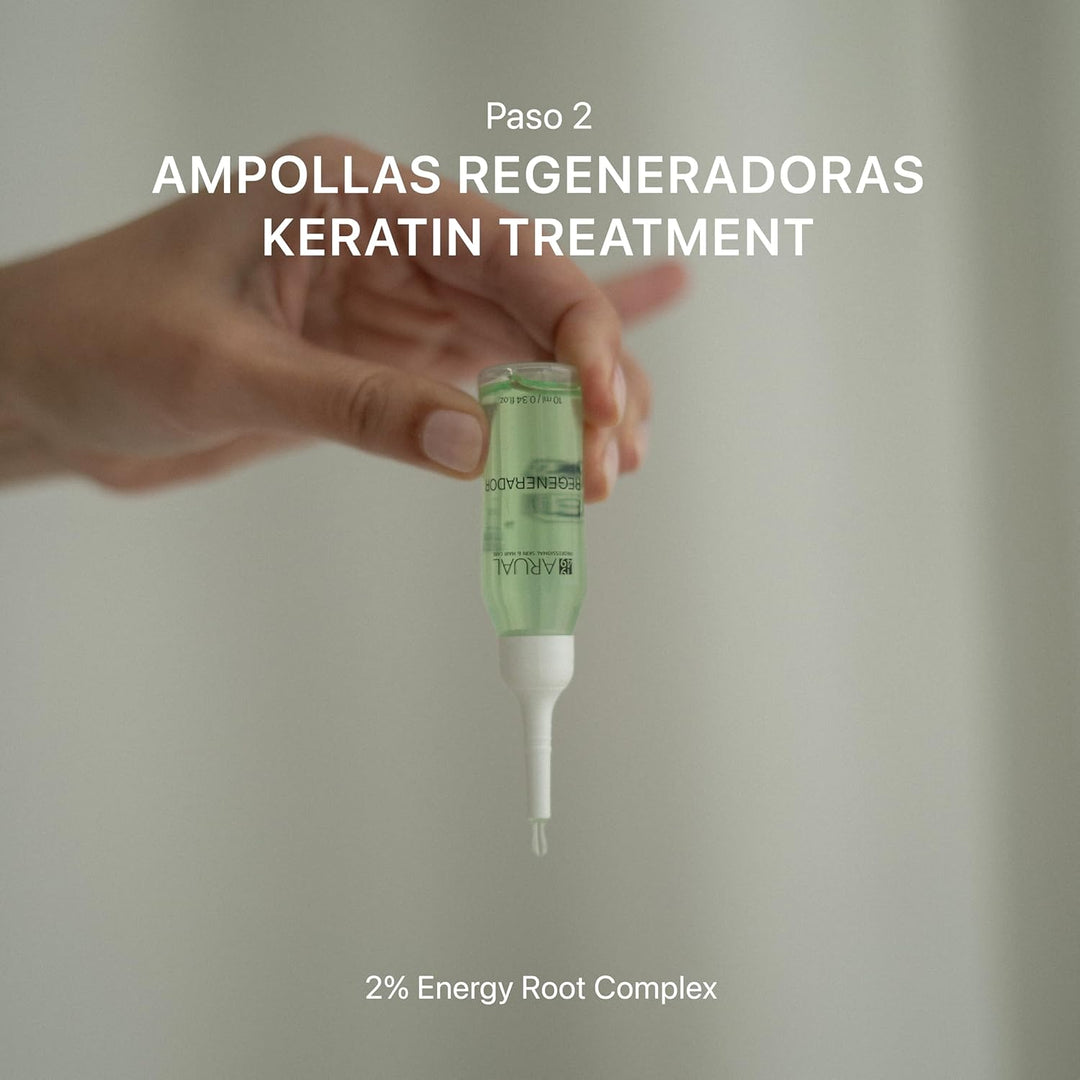 Arual Keratin Champu Pack 251Ml + Ampollas 8U.