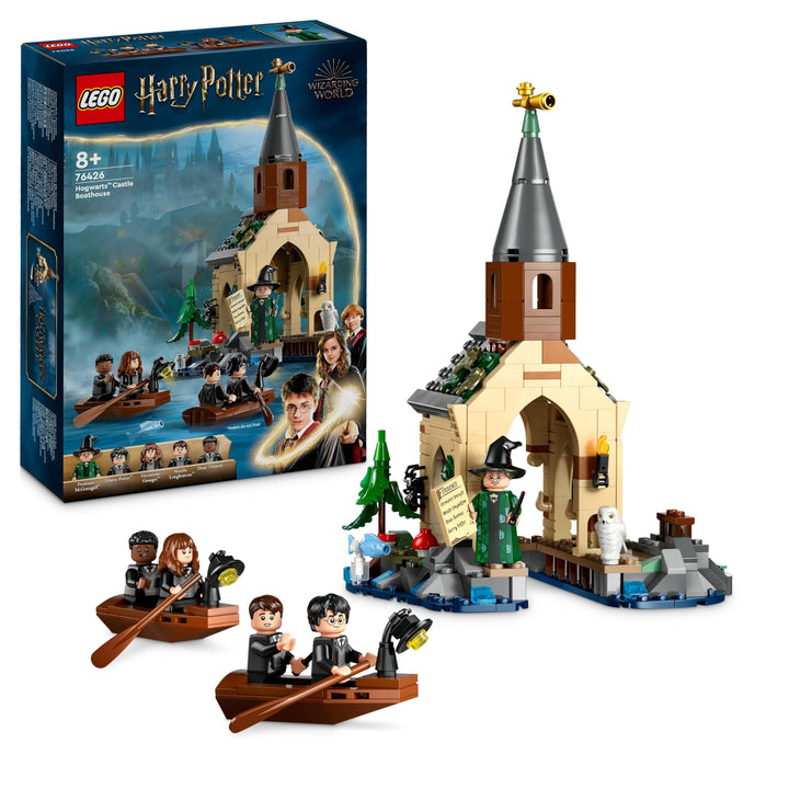 LEGO Harry Potter Bootshaus von Schloss Hogwarts Spielzeug-Modell für Kinder, beinhaltet 2 baubare B