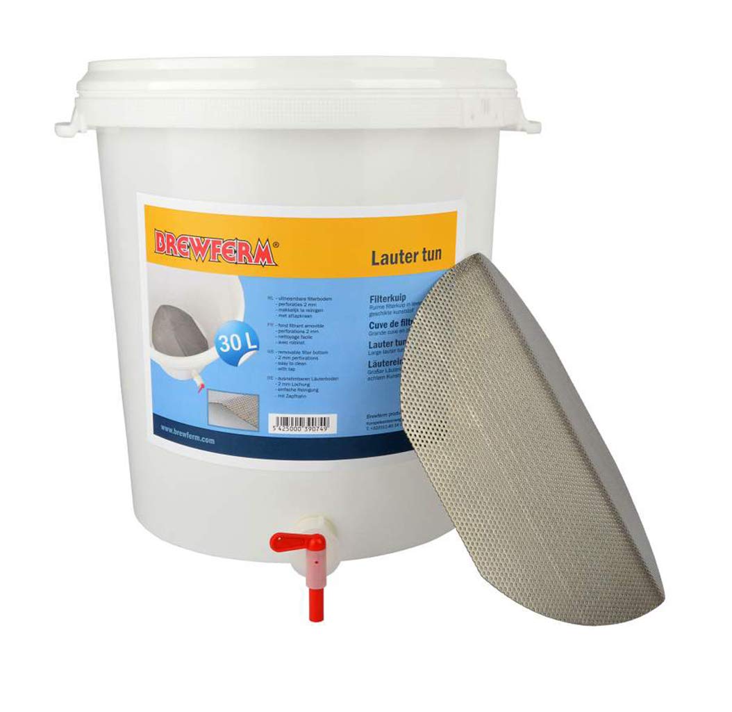 Brewferm Läutereimer 30 l mit Edelstahl Filterboden
