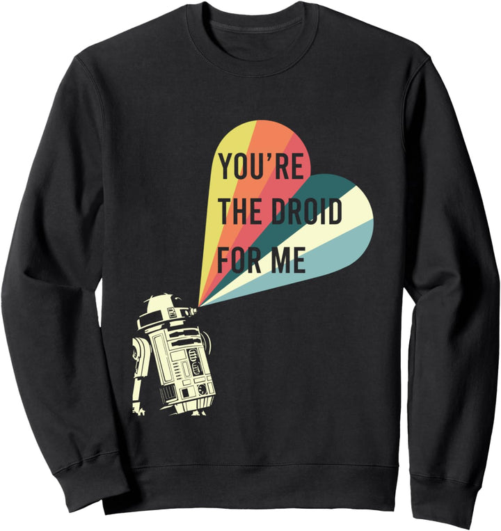 Star Wars R2-D2 Droid For Me Striped Heart Sweatshirt