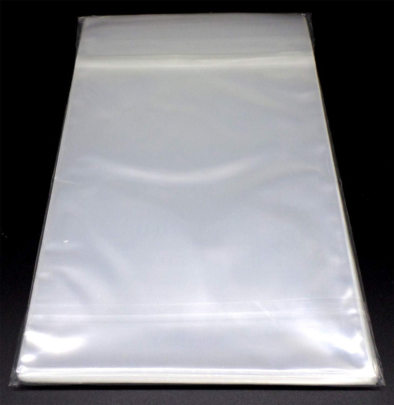 docsmagic.de 5X 100 Resealable Silver Size Comic Book Bags 7-1/8"x 10-1/2"+ 1-1/2"Flap- 2 Mil - Hüll