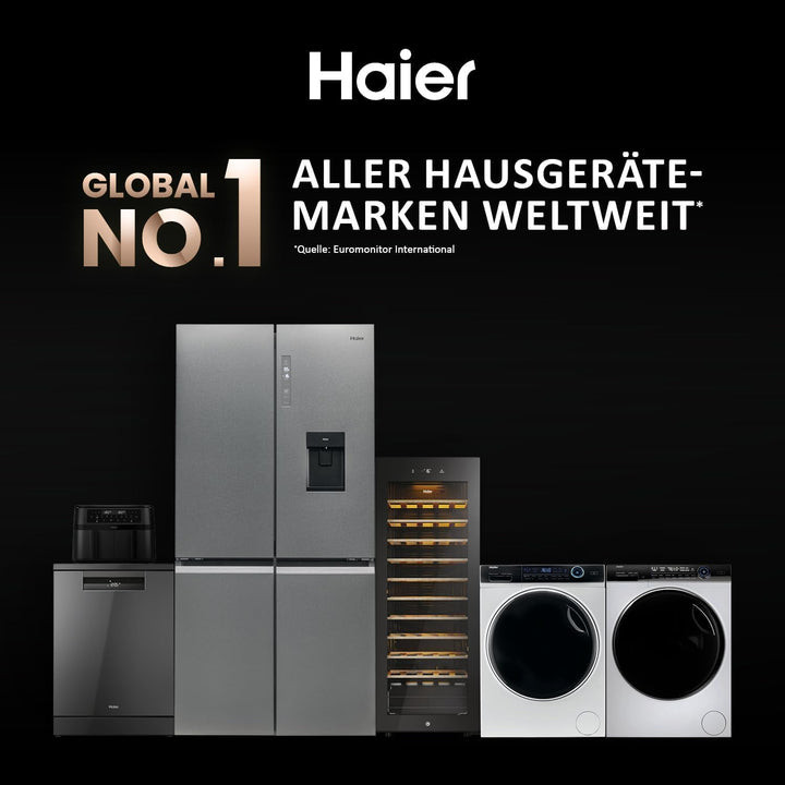 Haier Heissluftfritteuse 7L mit 360° Glas-Sichtfenster I 8-in-1: Frittieren, Grillen, Braten, Backen