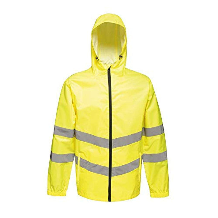 Regatta TRW497 20090 professionelle Warnschutzjacke, wasserfest und winddicht, verstaubar, Gelb, Grö