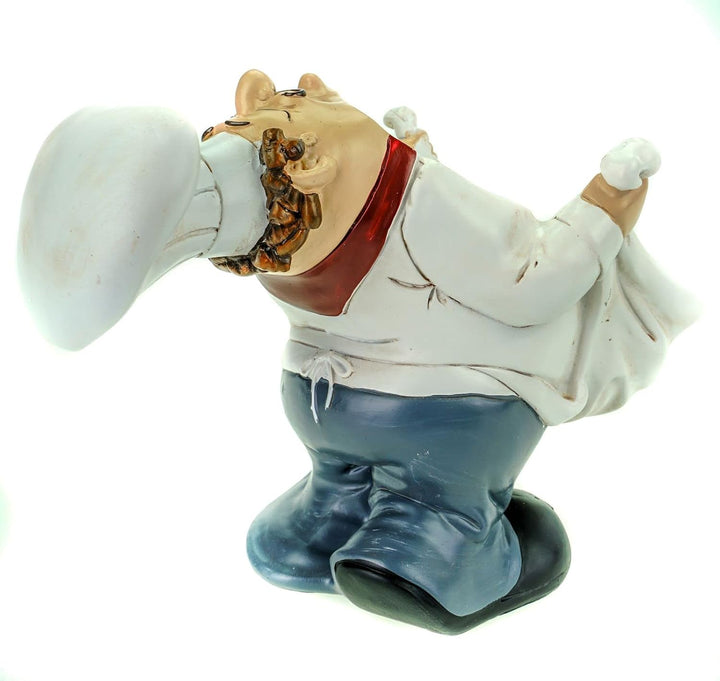 Udo Schmidt Flaschenhalter Koch 20 cm Kochen Restaurant Dekofigur