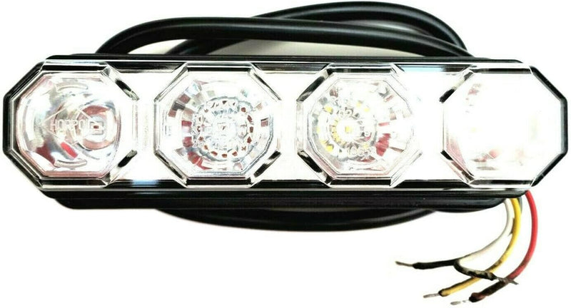 MelTruck® 2x LED Rückleuchte mit Bremsleuchte Positionsleuchte Blinker 12V 24V für LKW PKW E9