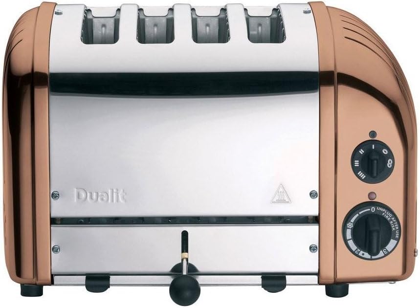 Classic NewGen 4-Scheiben Toaster, kupfer poliert handgefertigt mit EU Stecker Rich Copper, Rich Cop