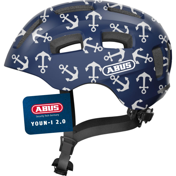 ABUS Fahrradhelm Youn-I 2.0 - mit Licht für Kinder, Jugendliche und junge Erwachsene - für Mädels un