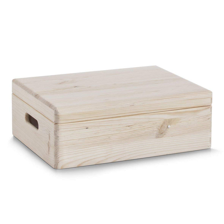 Zeller 13326 Kiste, Holz, Natur, Beige 40 x 30 x 14 cm, 40 x 30 x 14 cm