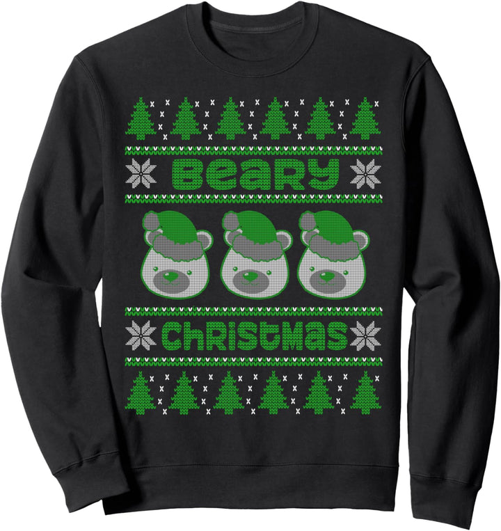 Eisbär Ugly Christmas Bear Christmas Sweatshirt