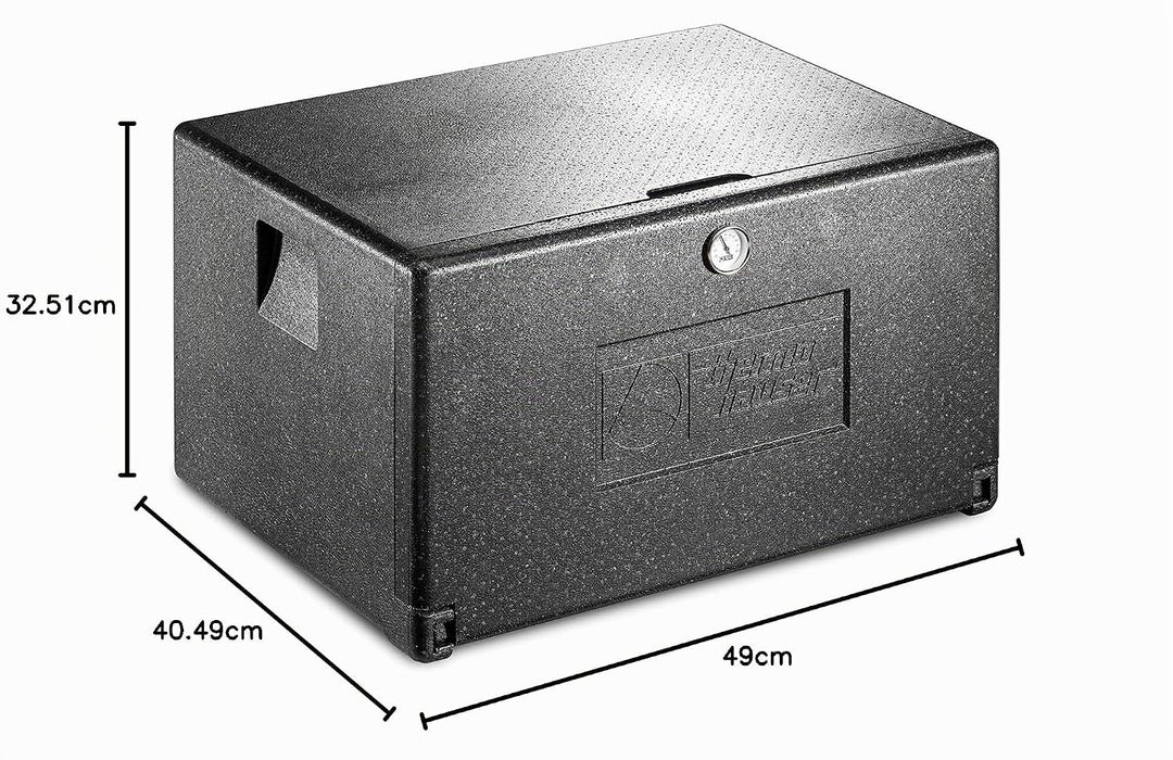 thermohauser EPP-Thermobox Combi Junior Universal Quer schwarz, mit Fronteinschub,68,0x49,0x40,5cm,4