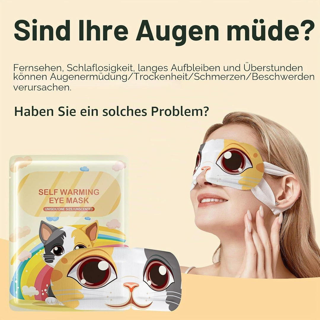 Selbstaufwärmende Augenmaske - 10 Stück, Wärmende Augenkompresse Für Trockene Augen, Stressabbau &amp; B