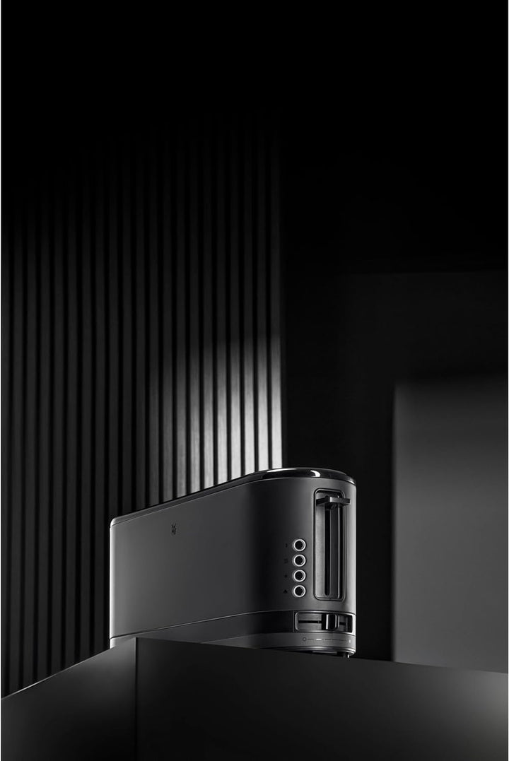 WMF KÜCHENminis Langschlitztoaster, Deep Black Design, 2-Scheiben-Toaster, Kompakt, Für 2 XXL-Toasts