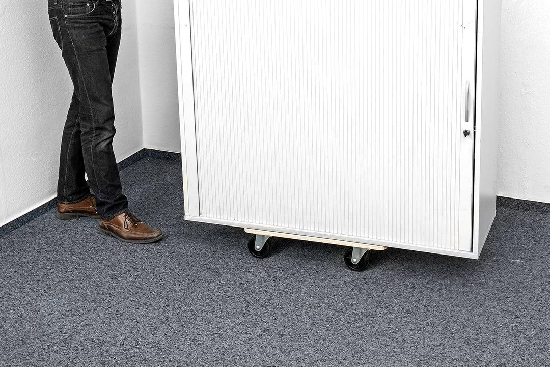 Metafranc Transportroller 590 x 490 mm - 400 kg Tragkraft - Siebdruckplatte - PA-Räder / Möbelroller
