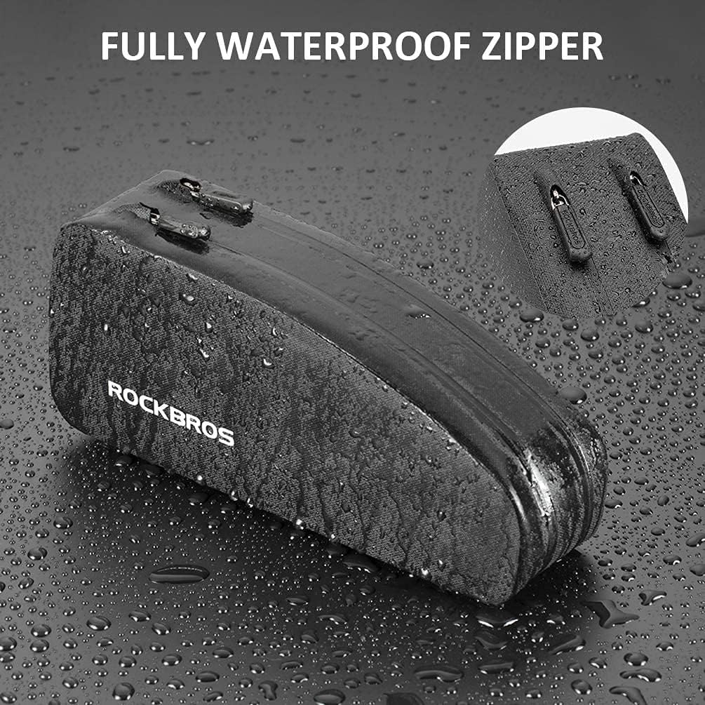 ROCKBROS wasserdichte Rahmentasche für Fahrrad, Lenkertasche Fahrradtasche MTB Oberrohrtasche 1L /1.