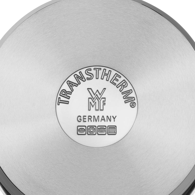 WMF Function 4 Stielkasserolle 16cm, Glasdeckel, Kochtopf klein 1,4l, Milchtopf Induktion, Cromargan