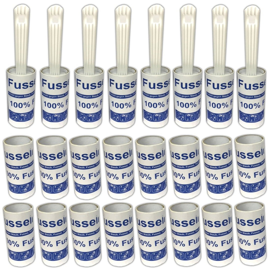 HAC24 8X Fusselroller inkl. 16 Ersatzrollen Fusselrolle Fusselentferner Tierhaare