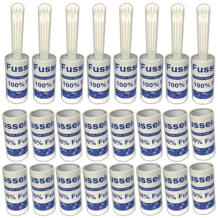 HAC24 8X Fusselroller inkl. 16 Ersatzrollen Fusselrolle Fusselentferner Tierhaare