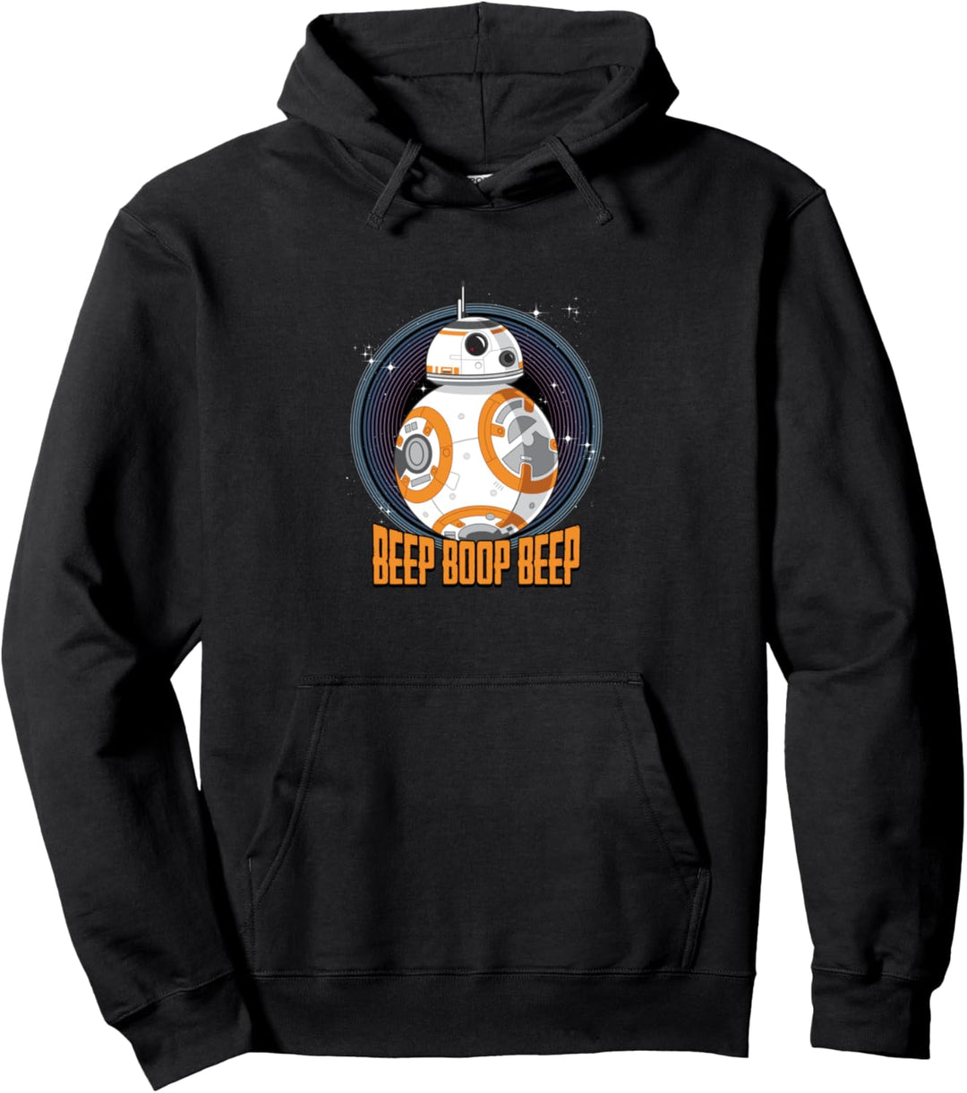 Star Wars BB-8 Beep Quote Circle Design Pullover Hoodie