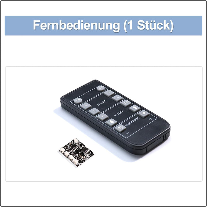 Fernbedienung und Fernbedienungsmodul für DIY-MOC-Beleuchtung, Fernbedienungsset Kompatibel mit Lego