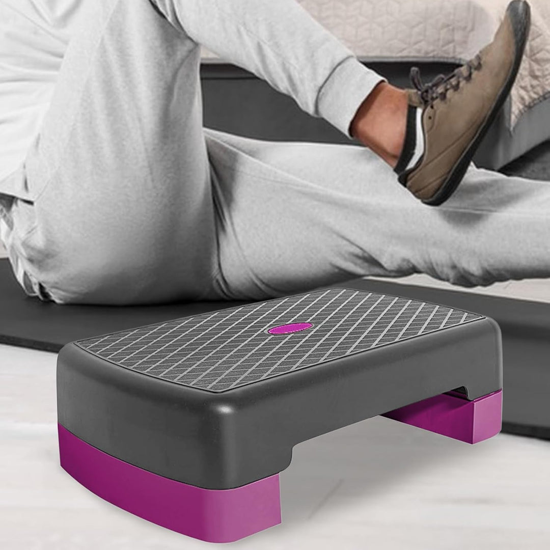 Höhenverstellbarer Stepper Für Workouts, Fitness Step, 45 Cm Rutschfeste Fitnessgeräte Für Zuhause,