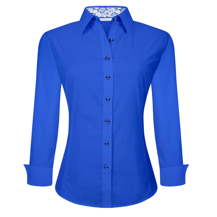 Alex Vando Bluse Damen Langarm Hemd Damen Stretch – Business Button Down Shirts, Bügelfrei Arbeitshe