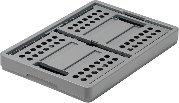 Clax® Klappkiste | Faltkorb | Faltkiste | grau | 45 Liter | Lebensmittelecht