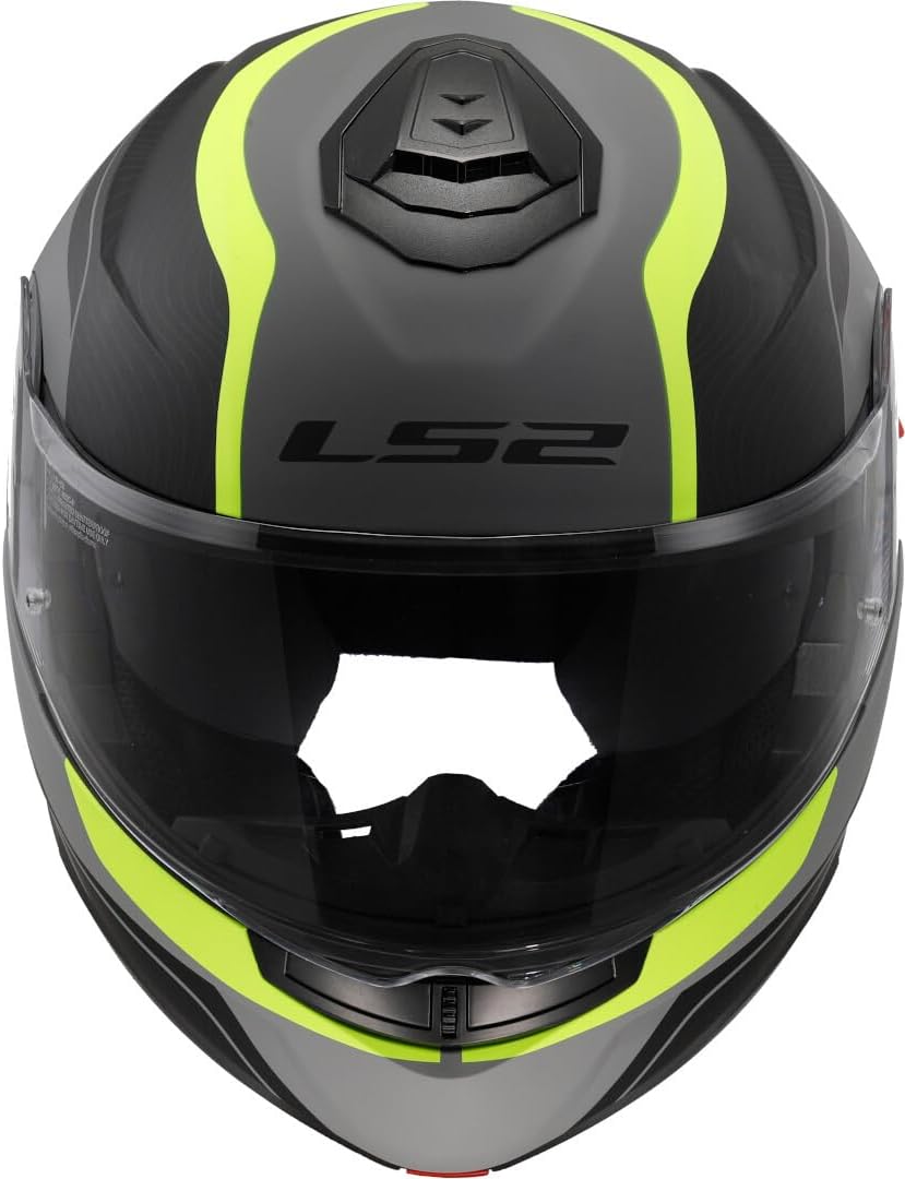 LS2, Klapphelme motorrad STROBE II MONZA mat black H-V yellow, XL XL mat black H-V yellow, XL mat bl