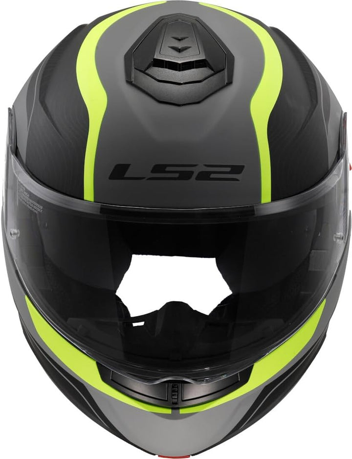 LS2, Klapphelme motorrad STROBE II MONZA mat black H-V yellow, XL XL mat black H-V yellow, XL mat bl