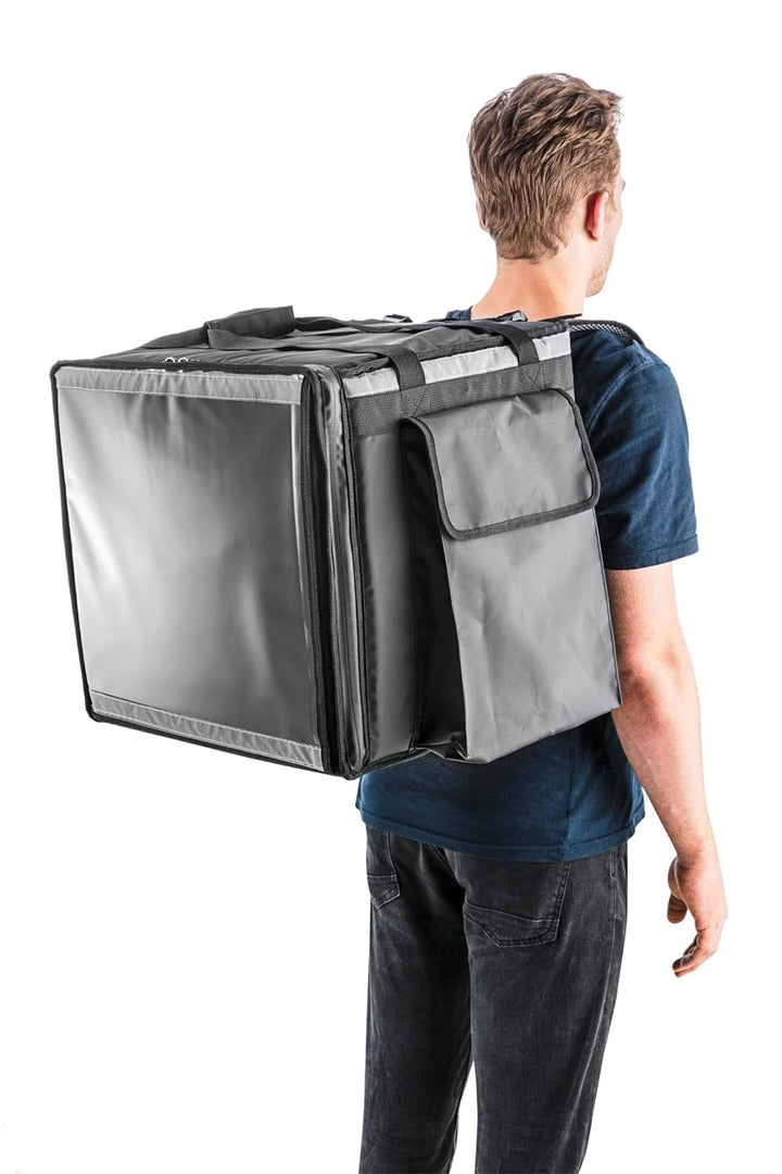 Thermohauser Lieferrucksack 420 x 420 x 420 mm - Transport von Pizza oder Menü-Boxen, Lieferrucksack