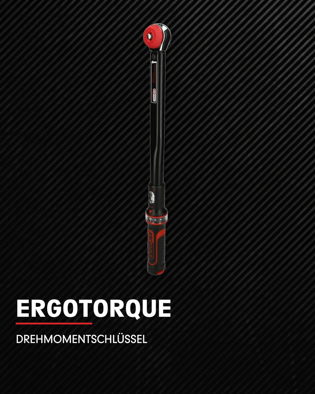 KS Tools 516.1422 3/8" ERGOTORQUEprecision Ratschen-Drehmomentschlüssel Drehknopf, 10-50Nm