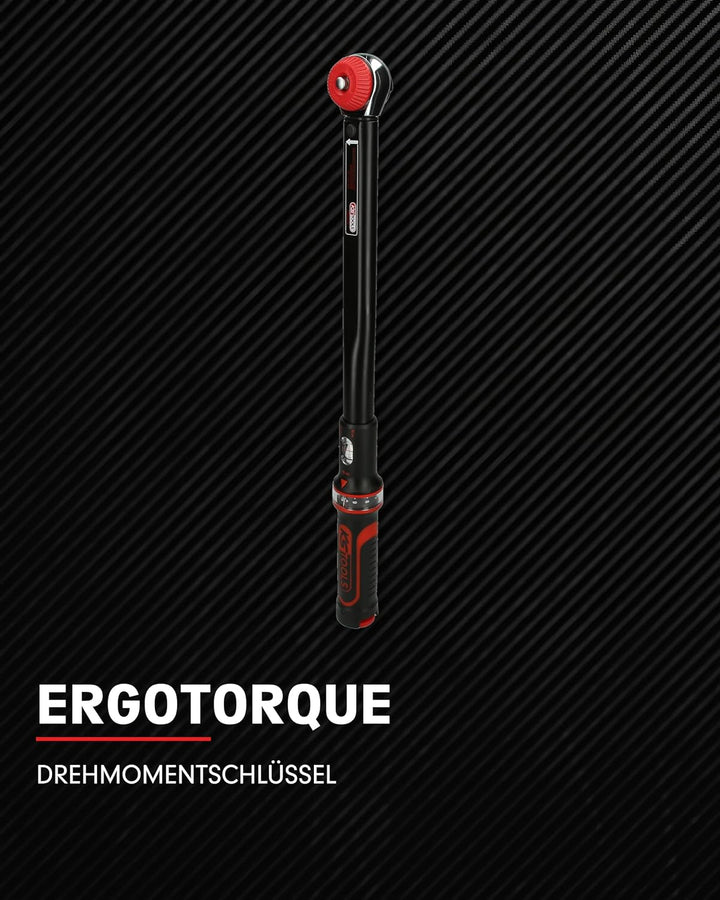 KS Tools 516.1422 3/8" ERGOTORQUEprecision Ratschen-Drehmomentschlüssel Drehknopf, 10-50Nm