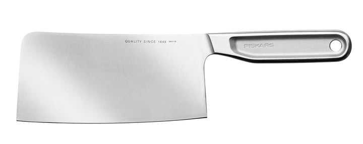 Fiskars All Steel Couperet 18cm, Silber Hackmesser, Hackmesser