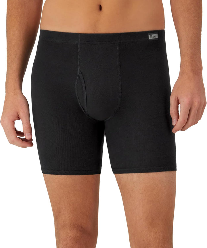 Hanes Herren Herren-Boxershorts, Ohne Etikett, 6er-Pack Retroshorts (6er Pack) S 6 Stück, Sortiert,