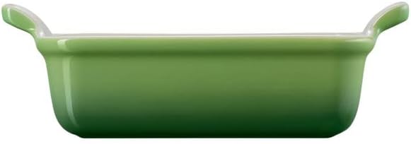 Le Creuset Rechteckige Auflaufform Tradition aus Steinzeug, 19 cm, 1.1 Liter, Bamboo, 71102194080001
