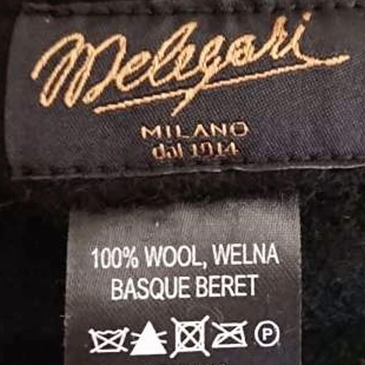 MELEGARI Baskenmütze für Damen | 100% Wolle | Margie Beret | Made in EU Einheitsgrösse gelb 065, Ein