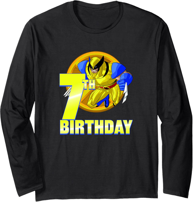 Marvel X-Men Wolverine 7th Birthday Badge Langarmshirt