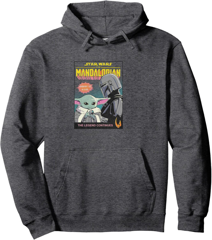 Star Wars: The Mandalorian & The Child Comic Cover Legend Pullover Hoodie
