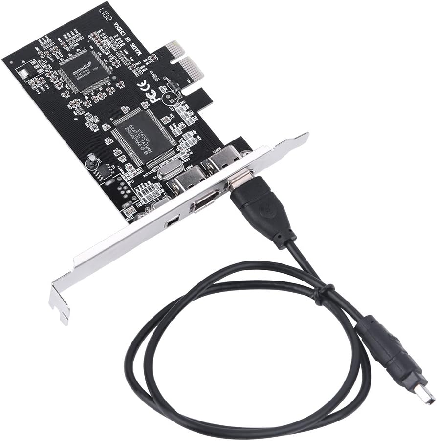 1394a-Controllerkarte, PCI-E PCI Express FireWire 1394a IEEE 1394-Controllerkarte mit Firewire-Kabel