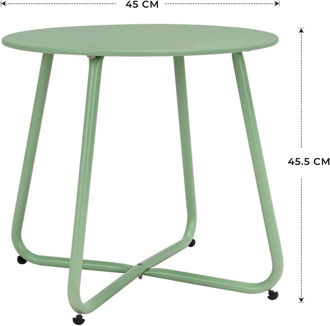 Grand patio Couchtische, Sofatisch, Leicht, Stabil, Einfacher Aufbau, Runder Kaffeetisch ideal für D